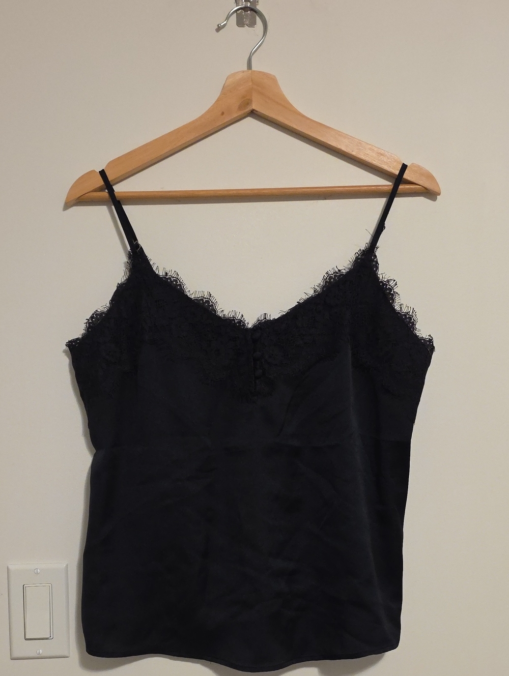 Abercrombie & Fitch Black Lace-Trim Cami
